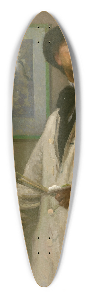 William Auerbach-Levy - Self-Portrait 39.3 inch art pintail longboard deck