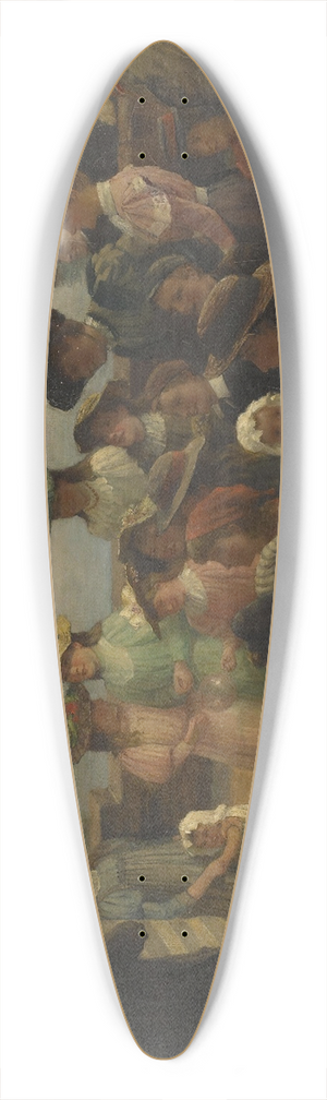 William Barr - Punch And Judy Show 39.3 inch art pintail longboard deck