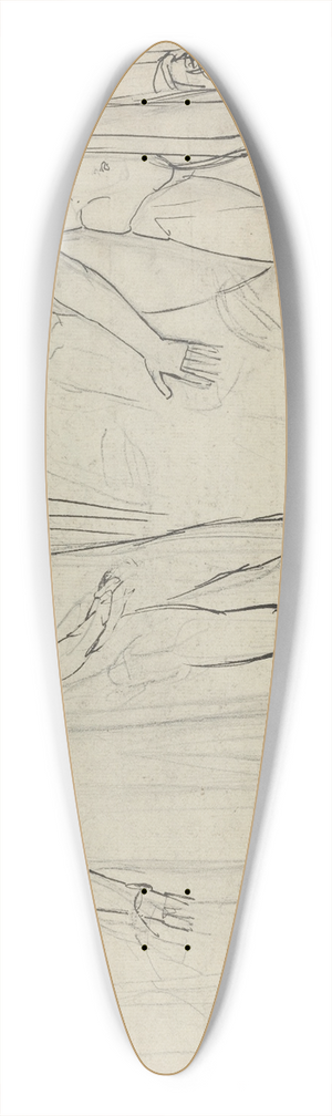 William Blake - And Saul Said unto David, Go and the Lord be with Thee (recto) 39.3 inch art pintail longboard deck