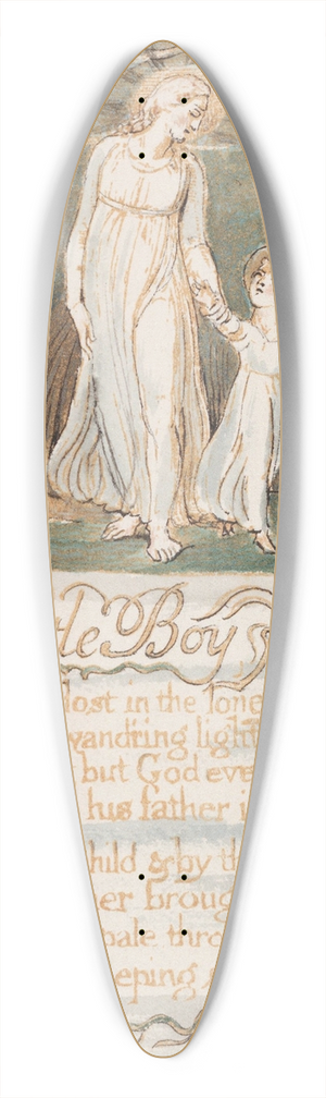 William Blake - Pl. 13  The Little Boy Found 39.3 inch art pintail longboard deck