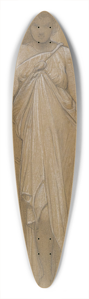 William Blake Richmond - Study Of A Classical Maiden 39.3 inch art pintail longboard deck