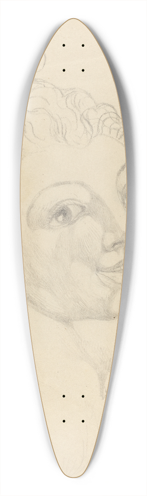 William Blake - Wat Tylers Daughter 39.3 inch art pintail longboard deck