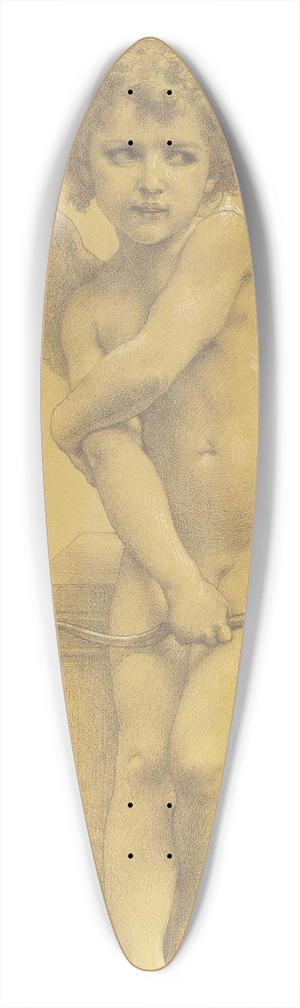 William Bouguereau - Cupidon et son arc 39.3 inch art pintail longboard deck