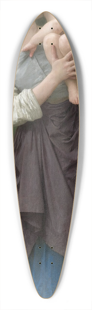 William Bouguereau - Frre Et Soeur 39.3 inch art pintail longboard deck