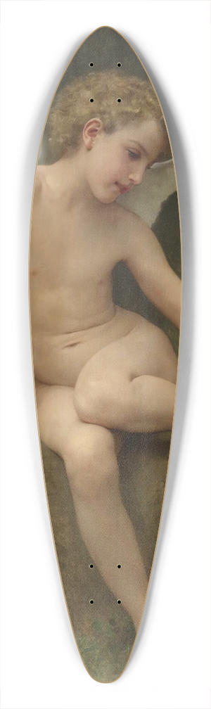 William Bouguereau - Lamour  Lpine 39.3 inch art pintail longboard deck