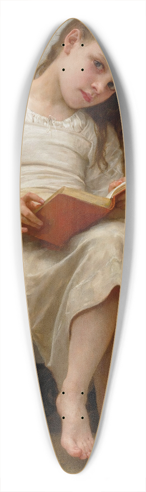 William Bouguereau - Le Livre De Prix 39.3 inch art pintail longboard deck