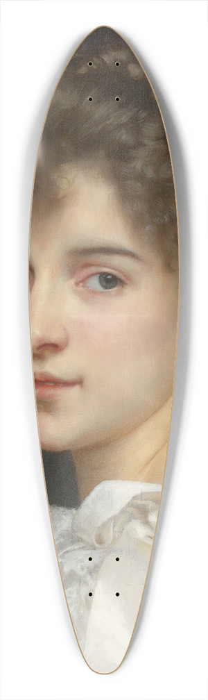 William Bouguereau - Portrait Of Gabrielle Cot 39.3 inch art pintail longboard deck