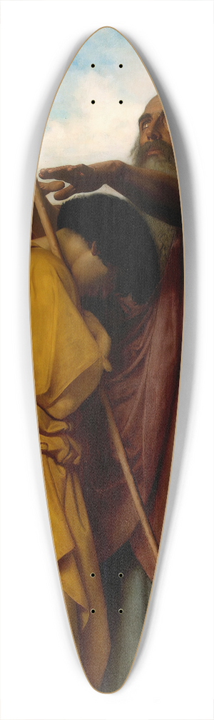 William Bouguereau - Tobias Saying Good-Bye To His Father 39.3 inch art pintail longboard deck