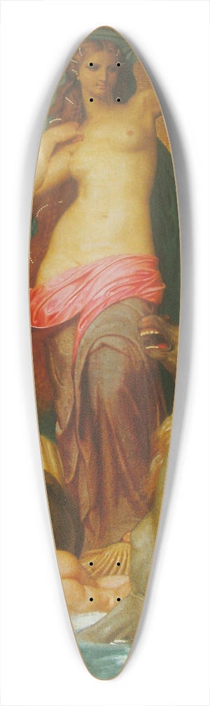 William Bouguereau - Venus Triumphant 39.3 inch art pintail longboard deck