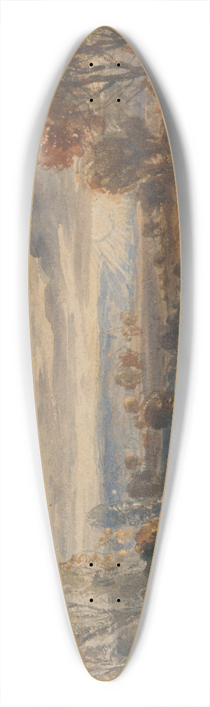 William Callow - Landscape with Sheep 39.3 inch art pintail longboard deck William Callow - Landscape with Sheep 39.3 inch art pintail longboard deck