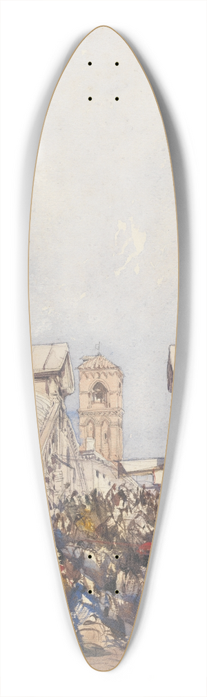 William Callow - The Rialto 39.3 inch art pintail longboard deck