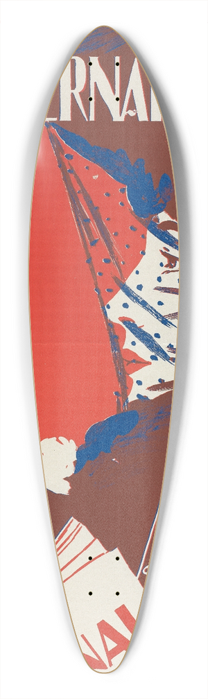 William Carqueville - International, April 39.3 inch art pintail longboard deck