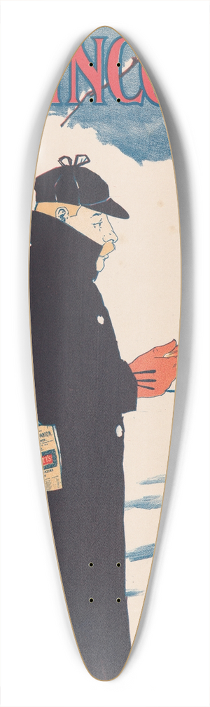 William Carqueville - Lippincotts December 39.3 inch art pintail longboard deck