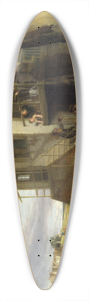 William Collins - May Day 39.3 inch art pintail longboard deck