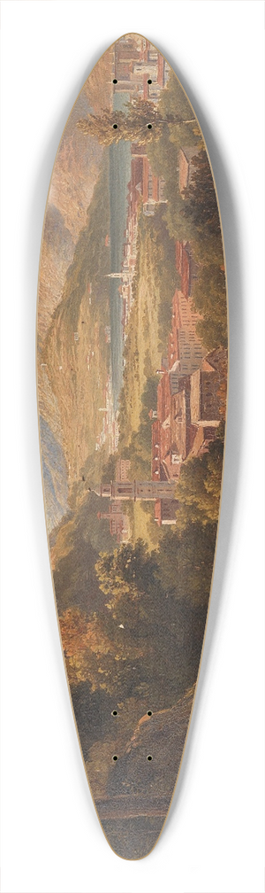 William Cowen - Blick ber Como Und Den Comer See 39.3 inch art pintail longboard deck