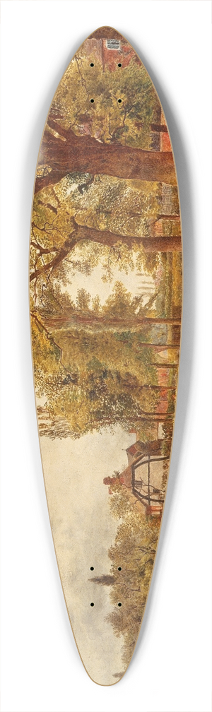 William Davis - At Hale, Lancashire 39.3 inch art pintail longboard deck