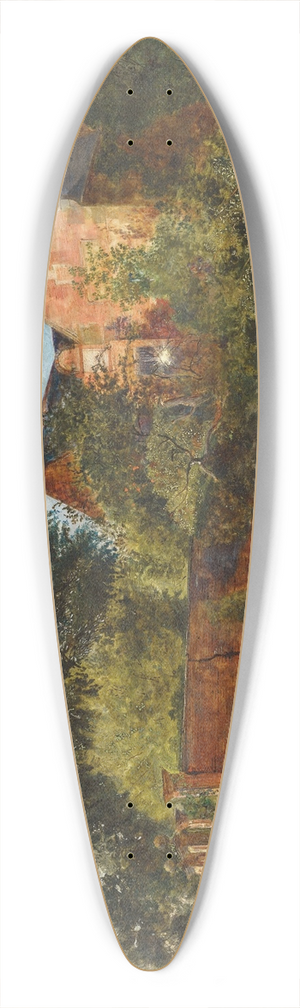 William Davis - Shotwick on the Dee 39.3 inch art pintail longboard deck