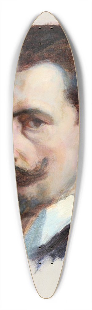 William de Goumois - Self-Portrait 39.3 inch art pintail longboard deck