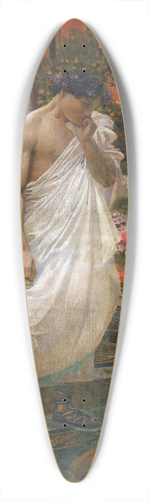 William de Leftwich Dodge - Meditation 39.3 inch art pintail longboard deck