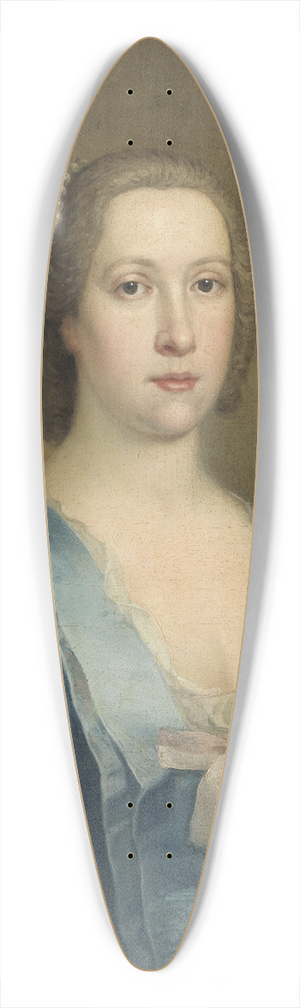 William Denune - Margaret Seton 39.3 inch art pintail longboard deck