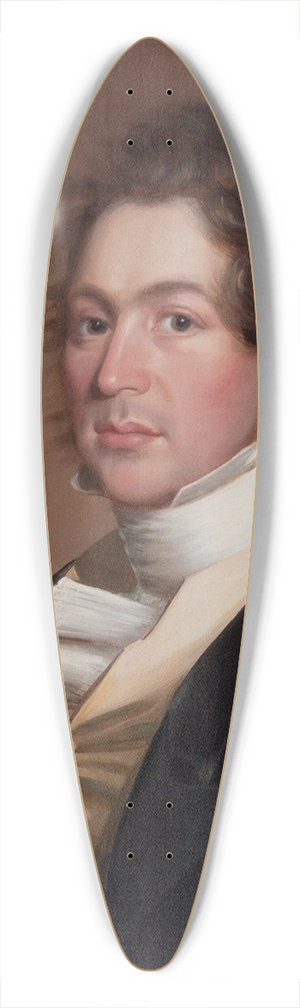 William Edward West - Thomas R. Fosdick 39.3 inch art pintail longboard deck