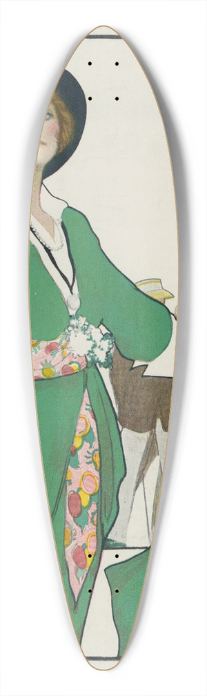 William Ely Hill - Take a camera on your vacation 39.3 inch art pintail longboard deck