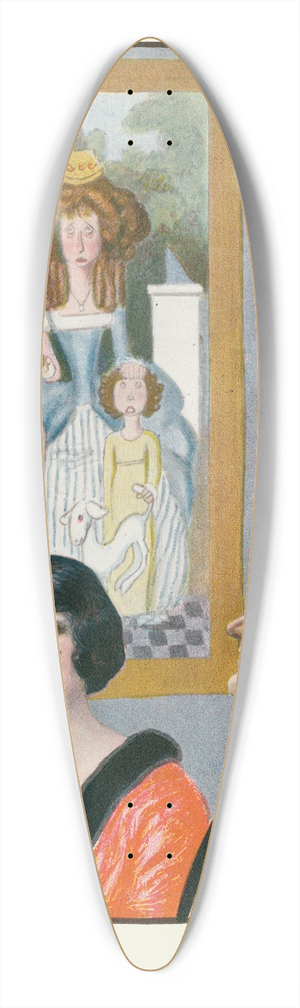 William Ely Hill - The retort brutal 39.3 inch art pintail longboard deck