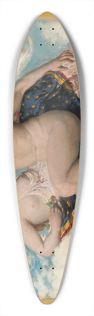 William Etty - Cupid and Psyche 39.3 inch art pintail longboard deck