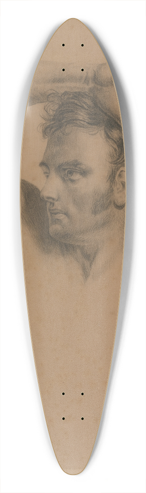 William Etty - Half-Length MaleNude 39.3 inch art pintail longboard deck