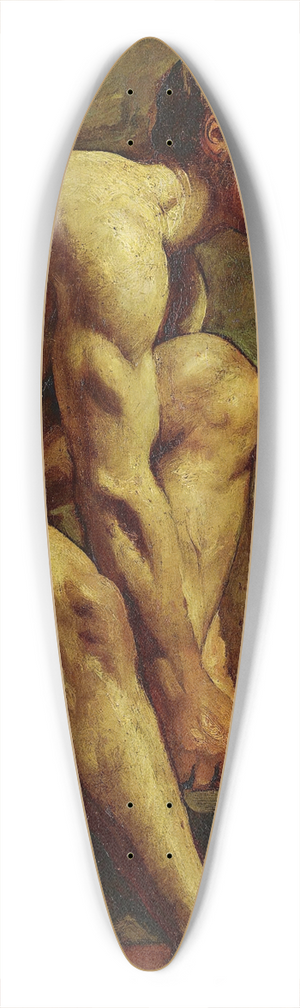 William Etty - Male Nude 39.3 inch art pintail longboard deck