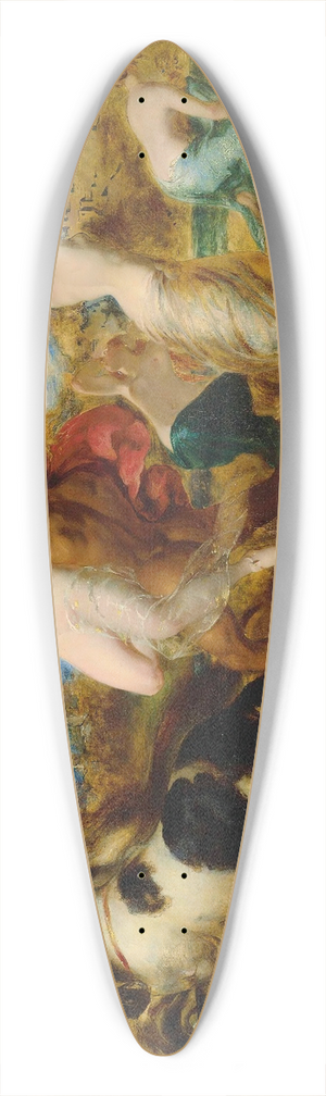 William Etty - Pluto Carrying Off Proserpine 39.3 inch art pintail longboard deck