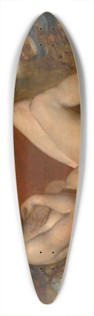 William Etty - Reclining female nude 39.3 inch art pintail longboard deck