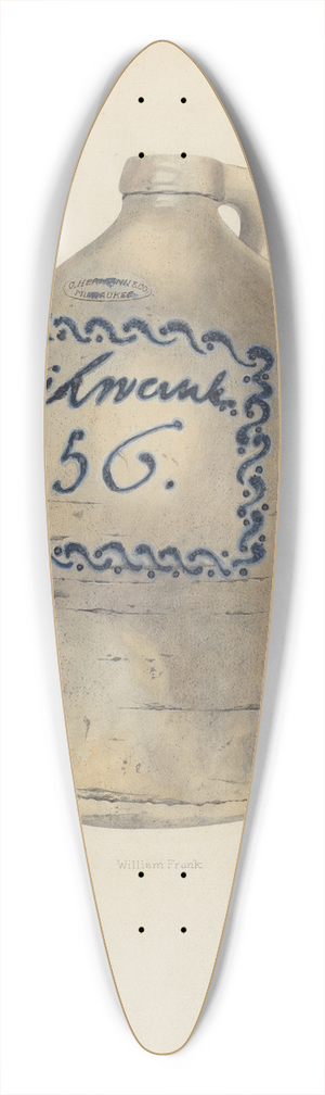 William Frank - Jug 39.3 inch art pintail longboard deck