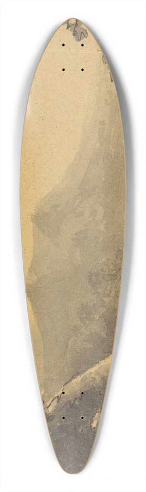 William Gilpin - Landscape with Fisherman 39.3 inch art pintail longboard deck