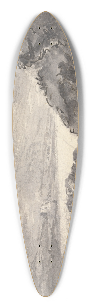 William Gilpin - Mountainous Landscape with a Lake 39.3 inch art pintail longboard deck William Gilpin - Mountainous Landscape with a Lake 39.3 inch art pintail longboard deck