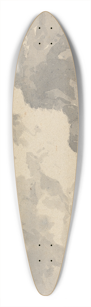 William Gilpin - Sketch with a Castle on a Mountaintop 39.3 inch art pintail longboard deck