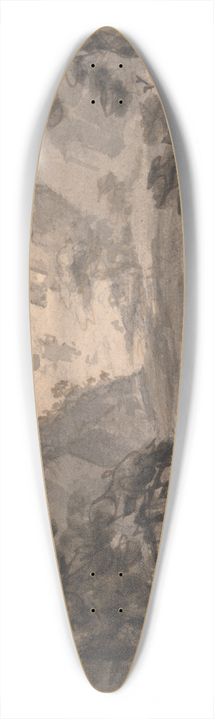 William Gilpin - View Through the Trees 39.3 inch art pintail longboard deck