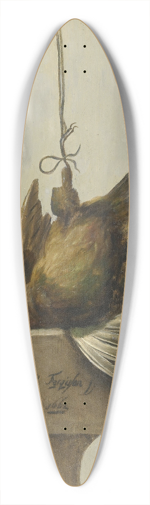 William Gouw Ferguson - Still Life with Birds 39.3 inch art pintail longboard deck William Gouw Ferguson - Still Life with Birds 39.3 inch art pintail longboard deck