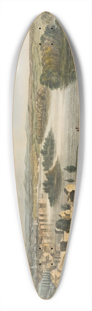 William Guy Wall - Troy from Mount Ida 39.3 inch art pintail longboard deck