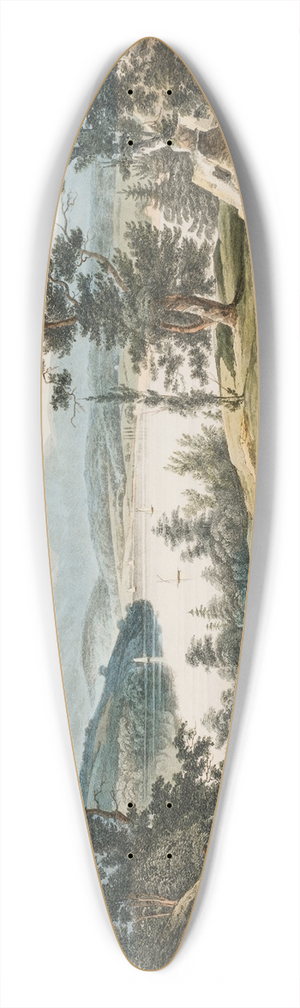 William Guy Wall - View Near Hudson 39.3 inch art pintail longboard deck