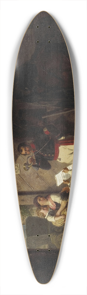 William Hahn - Der Hornist 39.3 inch art pintail longboard deck