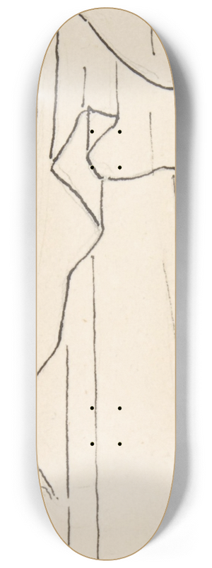 After John Flaxman - Design for large fireplace white tiles produced in Wedgwoods factory 8.25 inch art skate deck After John Flaxman - Design for large fireplace white tiles produced in Wedgwoods factory 8.25 inch art skate deck