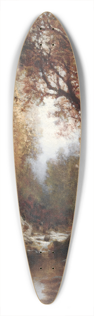 William Hart - Autumn Scene in the Adirondacks 39.3 inch art pintail longboard deck