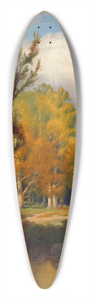 William Hart - The Joy of Autumn 39.3 inch art pintail longboard deck