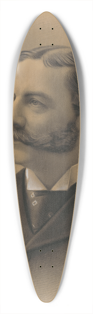 William H. Bell - Dominic Ignatius Murphy 39.3 inch art pintail longboard deck