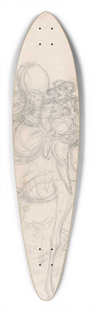William Heath - The Camelopard, or a new hobby 39.3 inch art pintail longboard deck