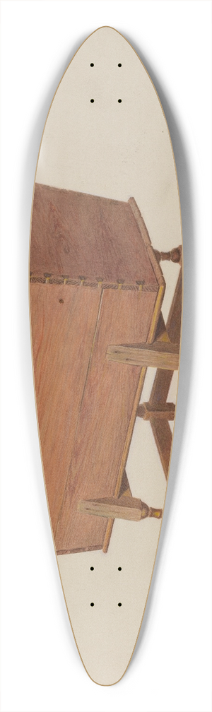 William H. Edwards - Dough Bin 39.3 inch art pintail longboard deck