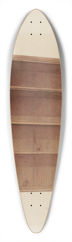 William H. Edwards - Hanging Shelf 39.3 inch art pintail longboard deck