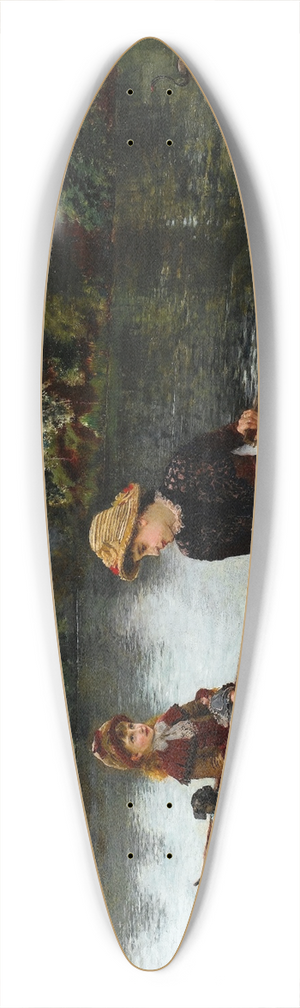 William Henry Bartlett - An Idle Afternoon 39.3 inch art pintail longboard deck