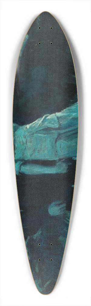William Henry Dethlef Koerner - Moonlit Walk 39.3 inch art pintail longboard deck